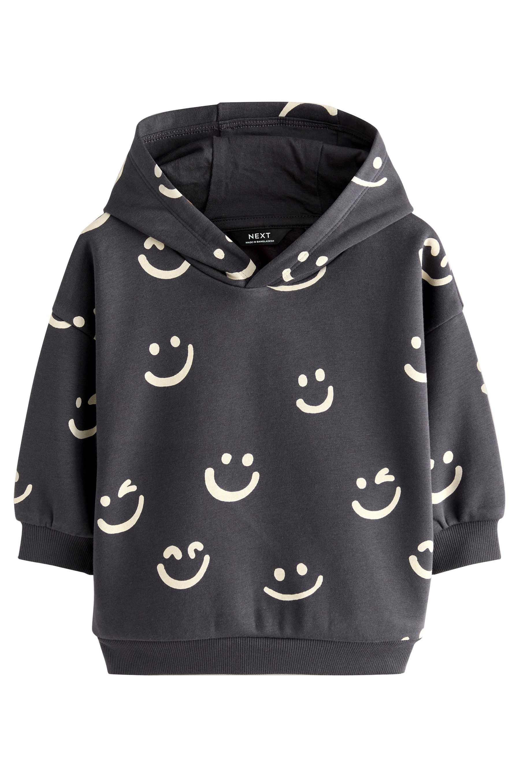 Next Kapuzenpullover Langarm-Hoodie mit Print (1-tlg)