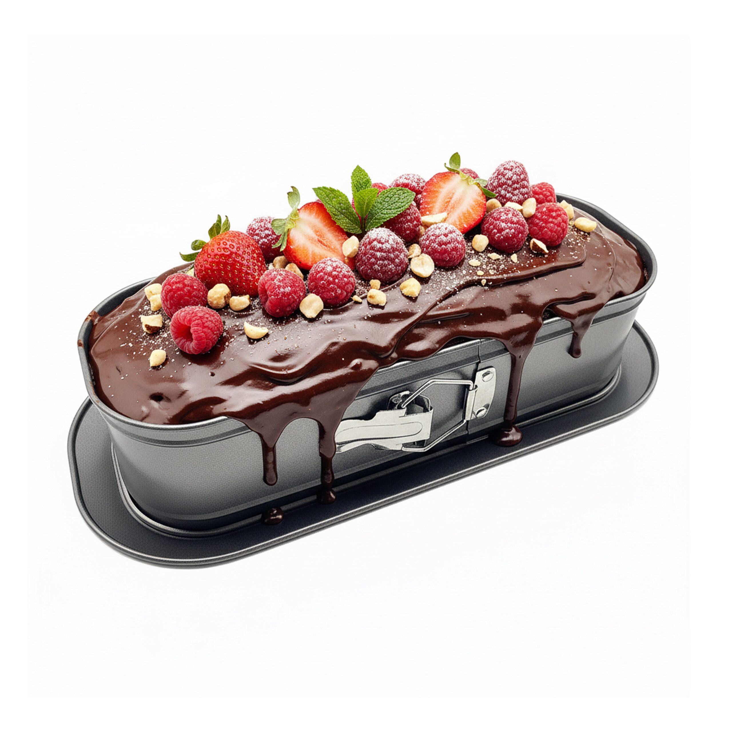 relaxdays Kastenform Springform Kastenform mit Auslaufschutz