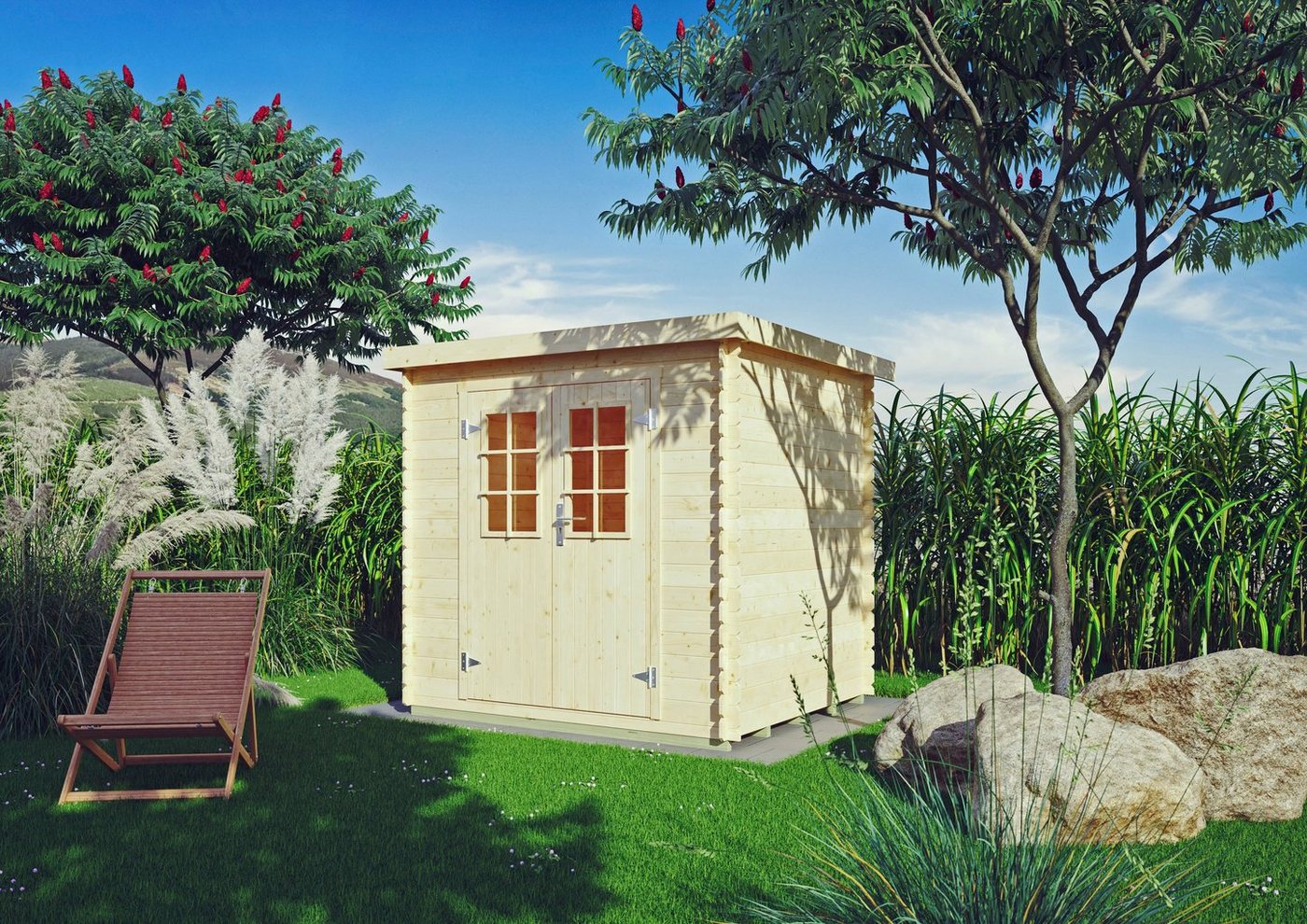 Thumbnail - Kiehn-Holz Gartenhaus Hummelsee 2, BxT: 237x204 cm