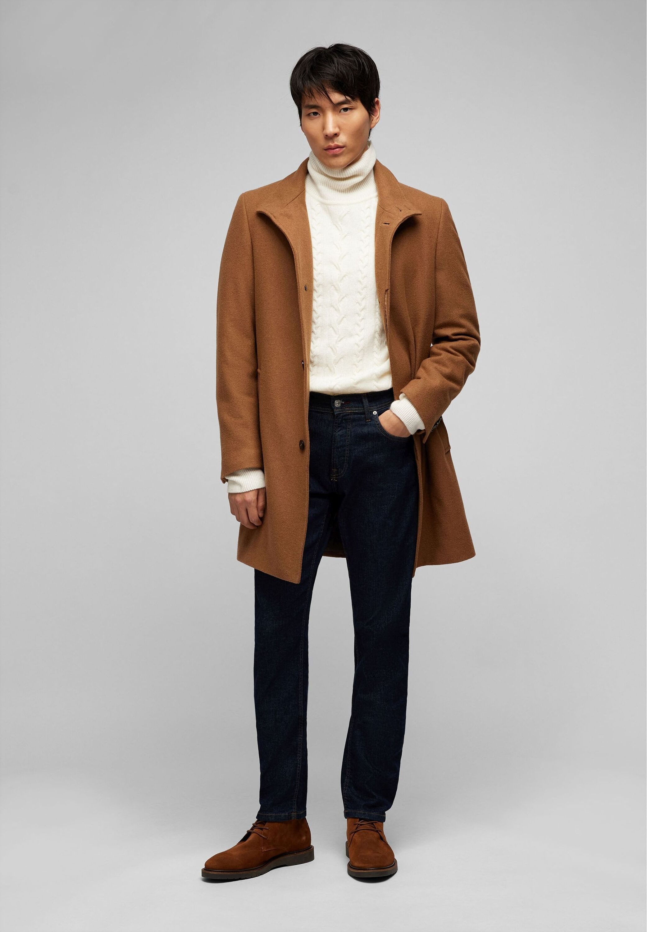 HECHTER PARIS Schnürstiefel (2-tlg) im unifarbenen Design