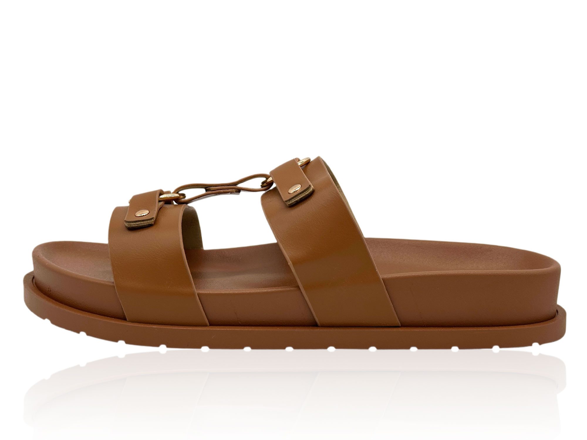 Nowaland Damen Sandalen – Leichte Pantoletten mit dekorativen Riemen Pantolette Sommerlich, leicht, bequem und stilvoll kombinierbar