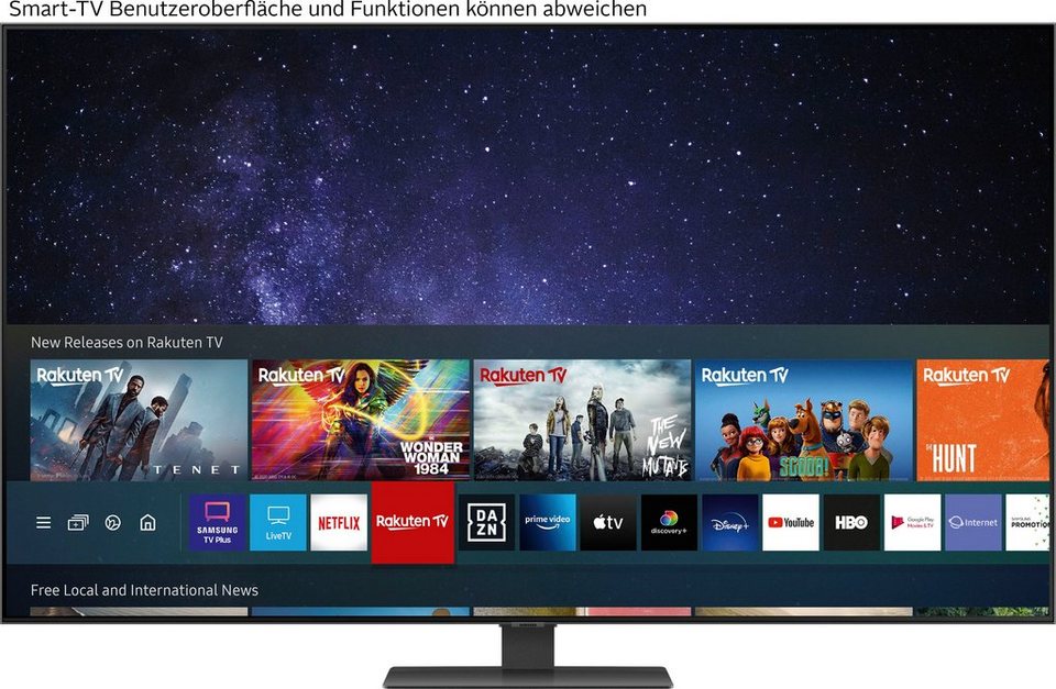 Samsung GQ50Q80AAT QLED-Fernseher (125 cm/50 Zoll, 4K Ultra HD, Smart-TV, Quantum  HDR 1000,Quantum Prozessor 4K,Direct Full Array)