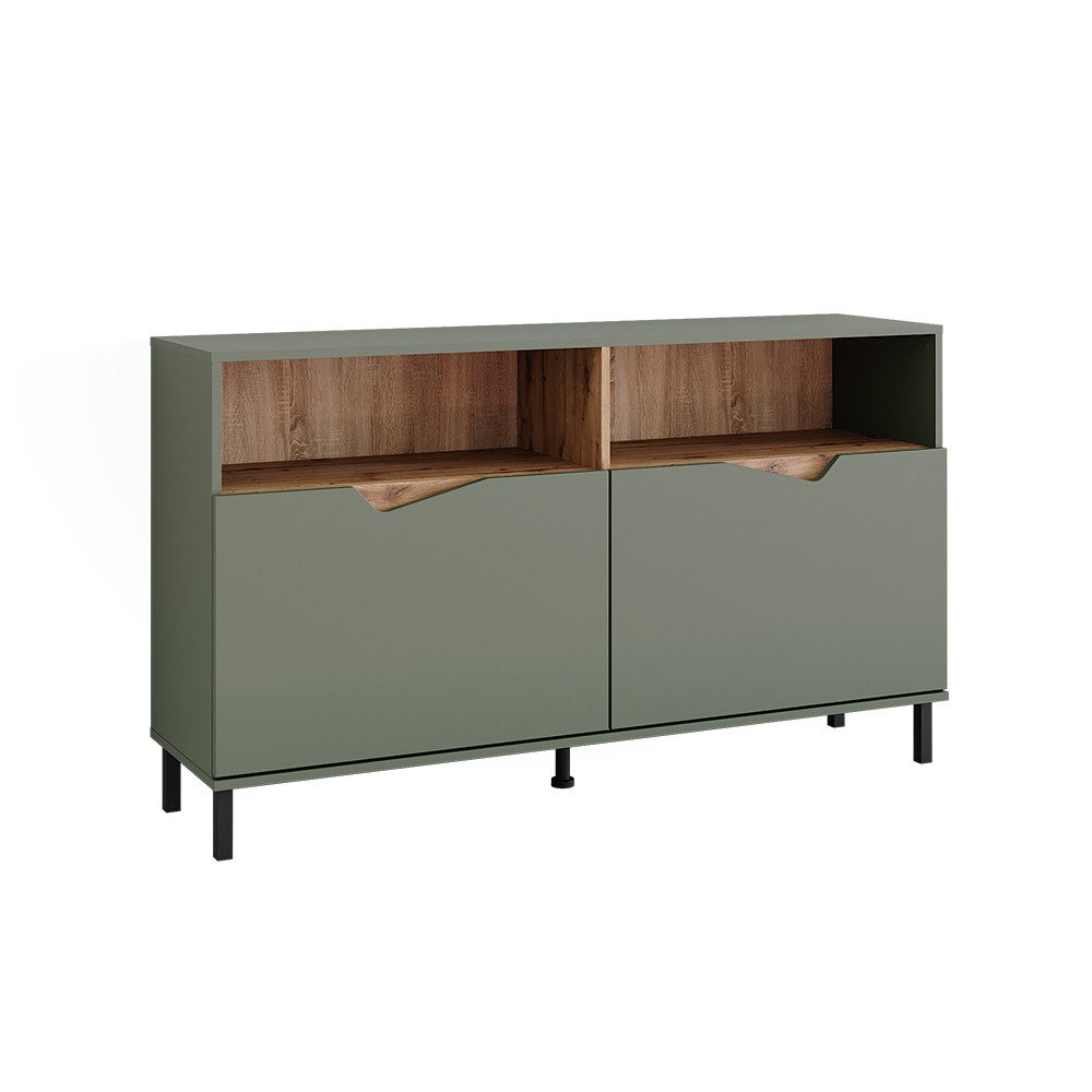 Vicco Kommode Marelle, Grün/Artisan, 140 x 81.3 cm mit 2 Türen (1 St)