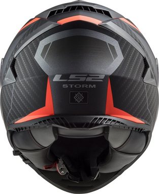 LS2 Motorradhelm FF800 Storm Racer titanium-fluo orange matt, Herren
