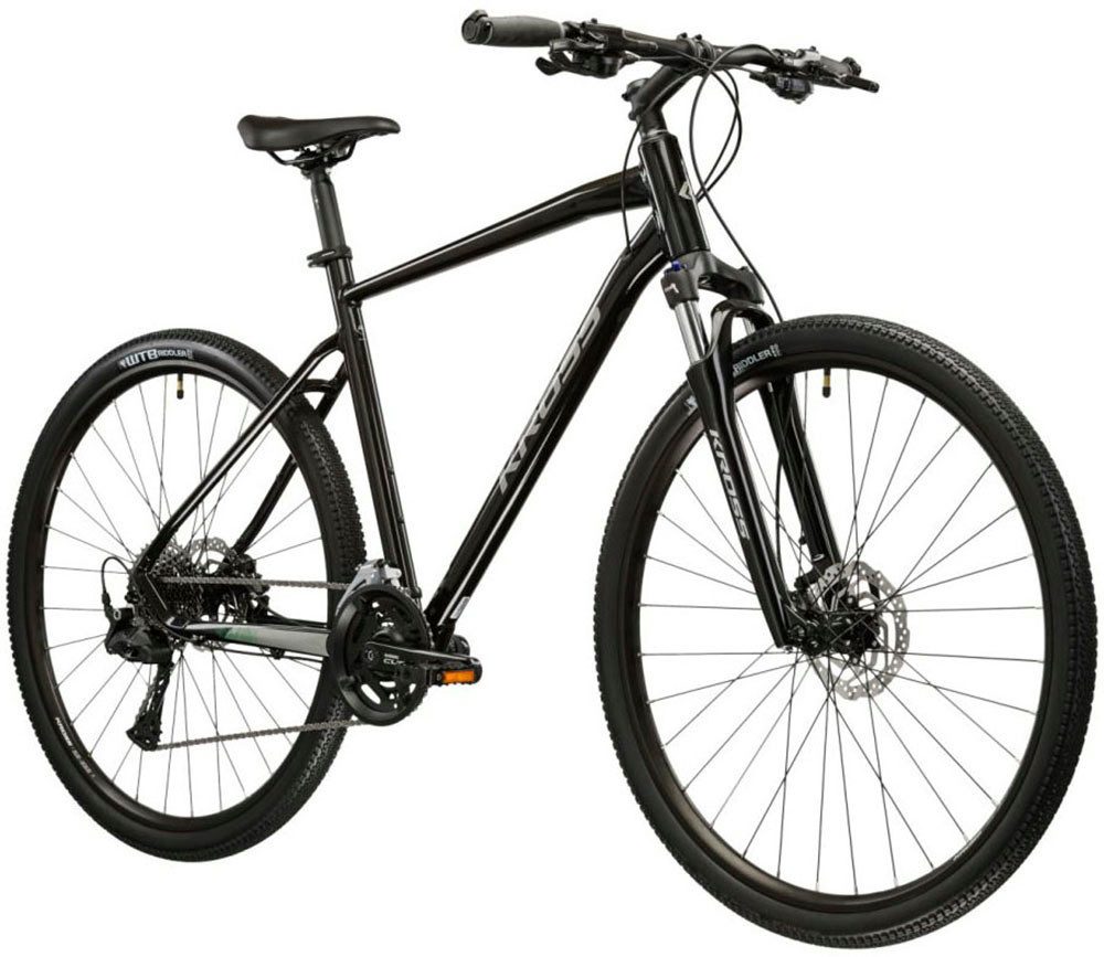 Kross Crossrad Crossrad Damen 28" Evado 7.0 schwarz 20 Gänge, 20 Gang Shimano CUES U6020 Schaltwerk, Kettenschaltung