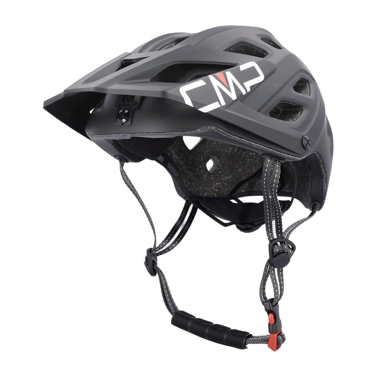 CMP Fahrradhelm MTB Pro Helmet, Belüfteter und verstellbarer MTB-Helm mit abnehmbarem Visier und