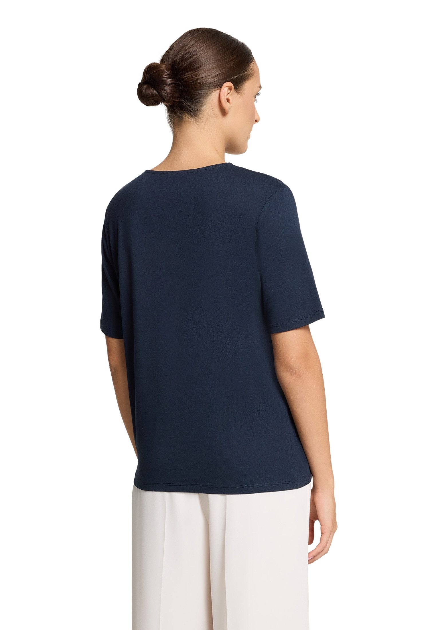 Betty Barclay Kurzarmshirt Damen mit Schleifenknoten (1-tlg)