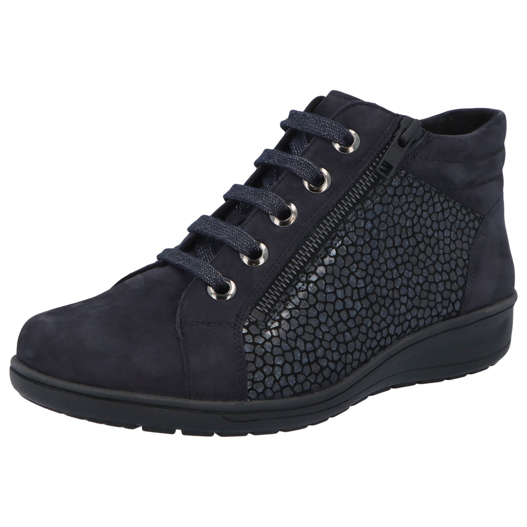 SOLIDUS Solidus Erwachsene Solidus Kate Stiefel Leder Reißverschlussstiefel