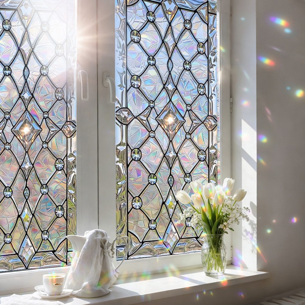 Agger Fensterfolie Dekorative Fensterfolie Sichtschutz selbsthaftend – Bild 3 von 4