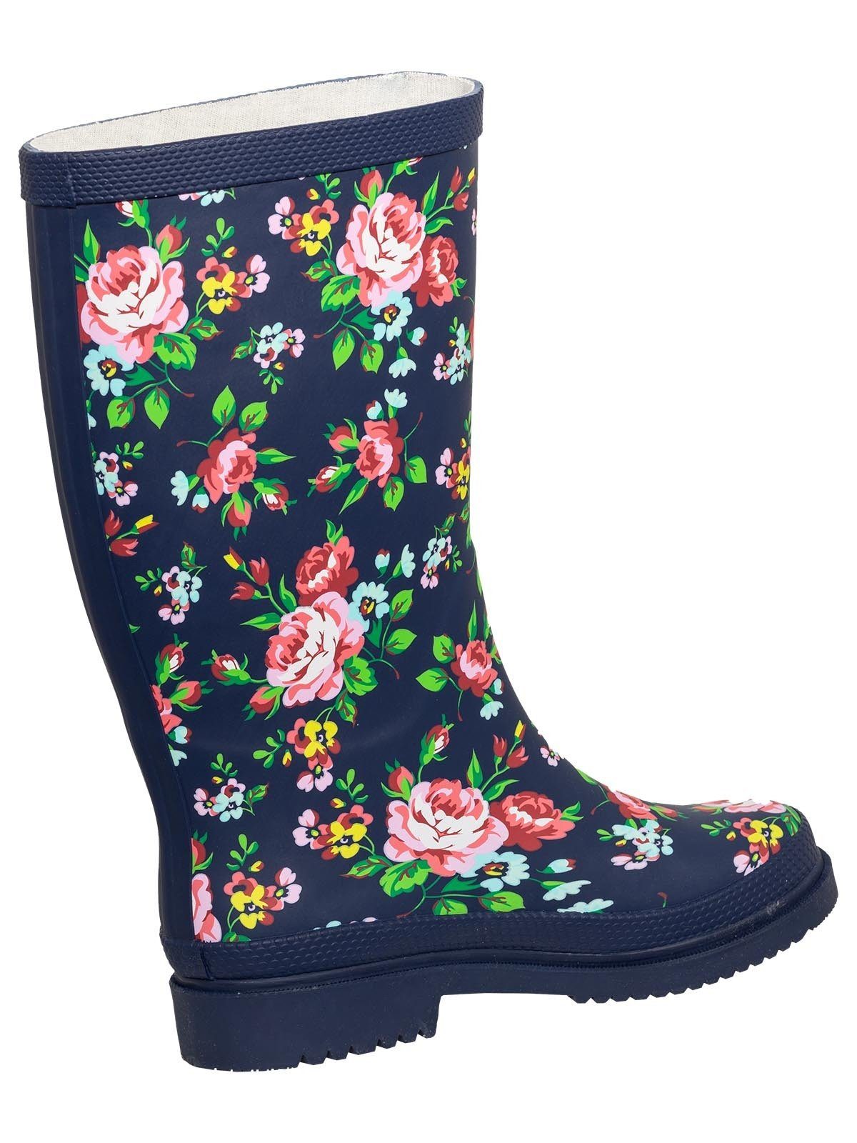 Bockstiegel Regenstiefel Julia dk-blau/multi Gummistiefel