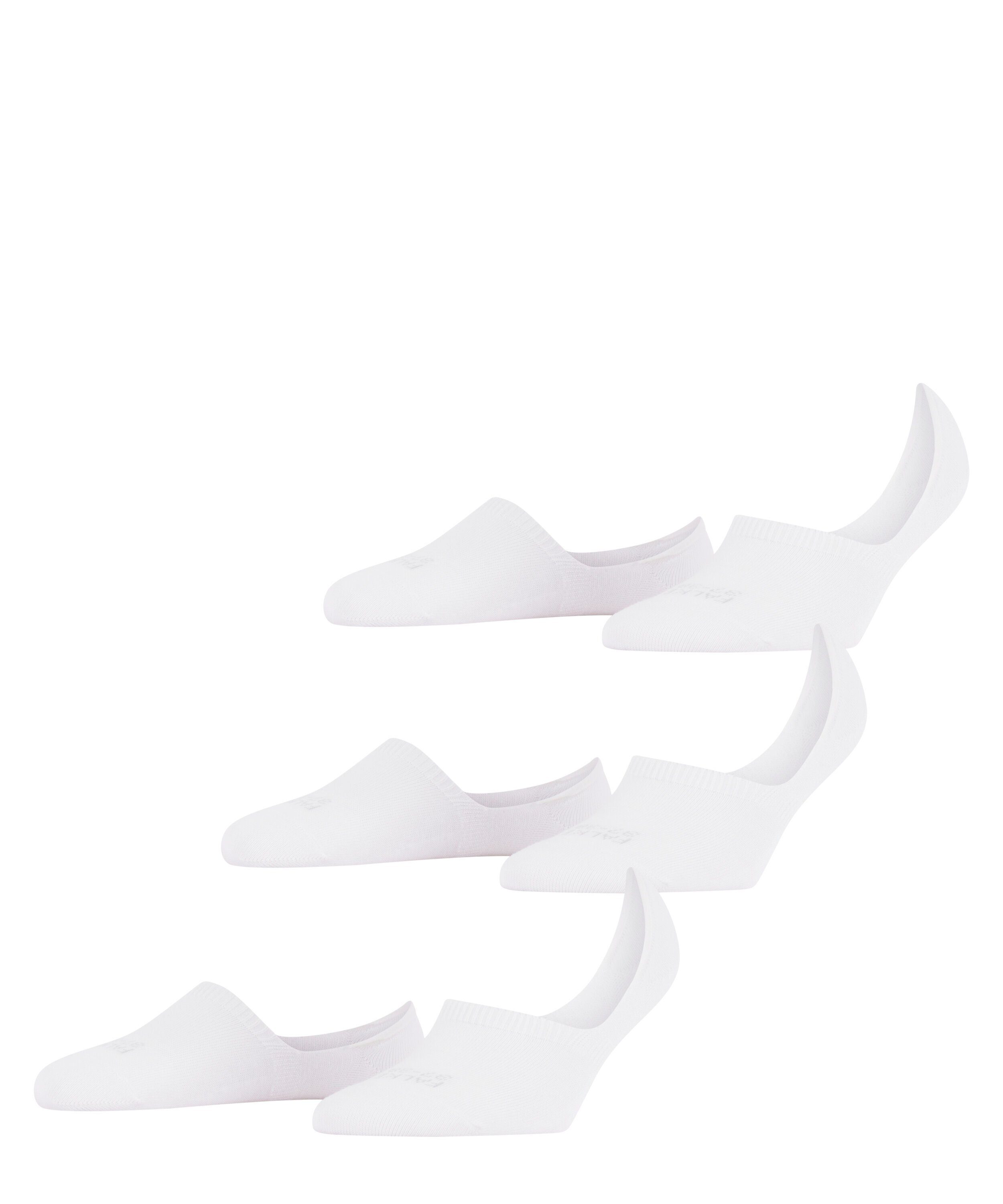 FALKE Füßlinge Step 3-Pack mit white (2000) Anti-Slip-System