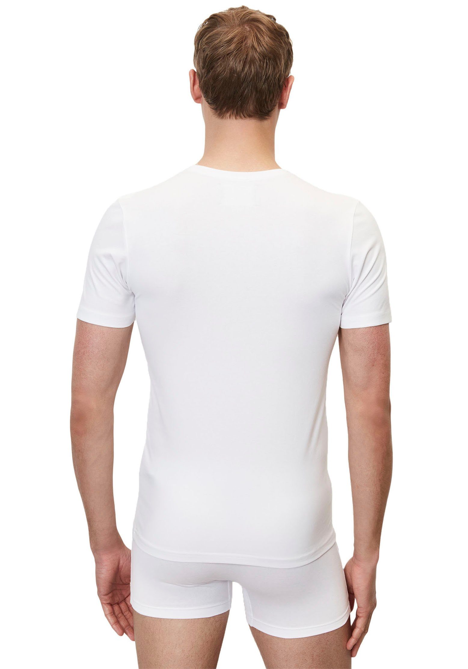 Marc O'Polo V-Shirt weiß