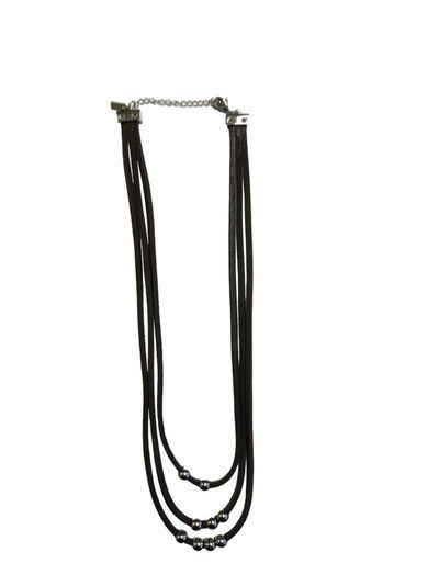 Cowstyle Collier CS02-1011-1, Dreireihiges Lederband mit beweglichen Perlen