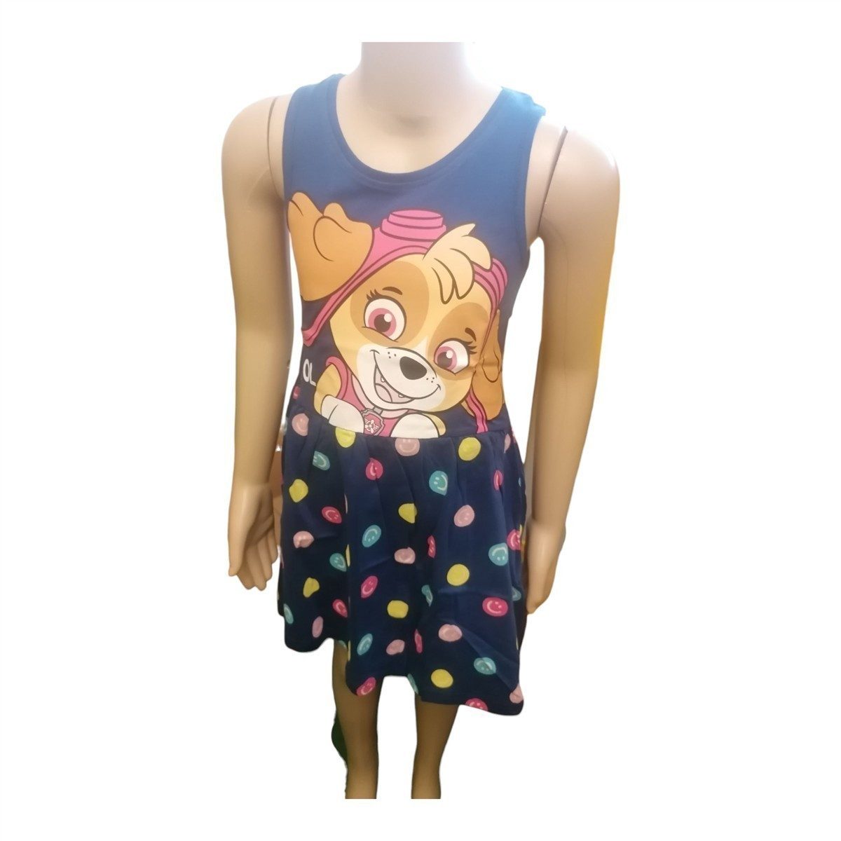 Shirtkleid Sommerkleid mit Skye aus PAW Patrol "Lachende Gesichter"