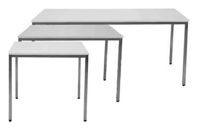Nowy Styl Konferenztisch, Tisch 1200 x 800 mm lichtgrau / lichtgrau