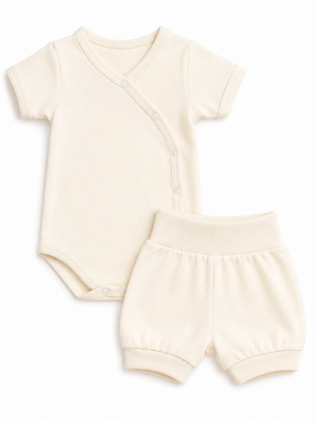 Body & Shorts Baby Anzu Wickelbody Pumpshorts Set neutral