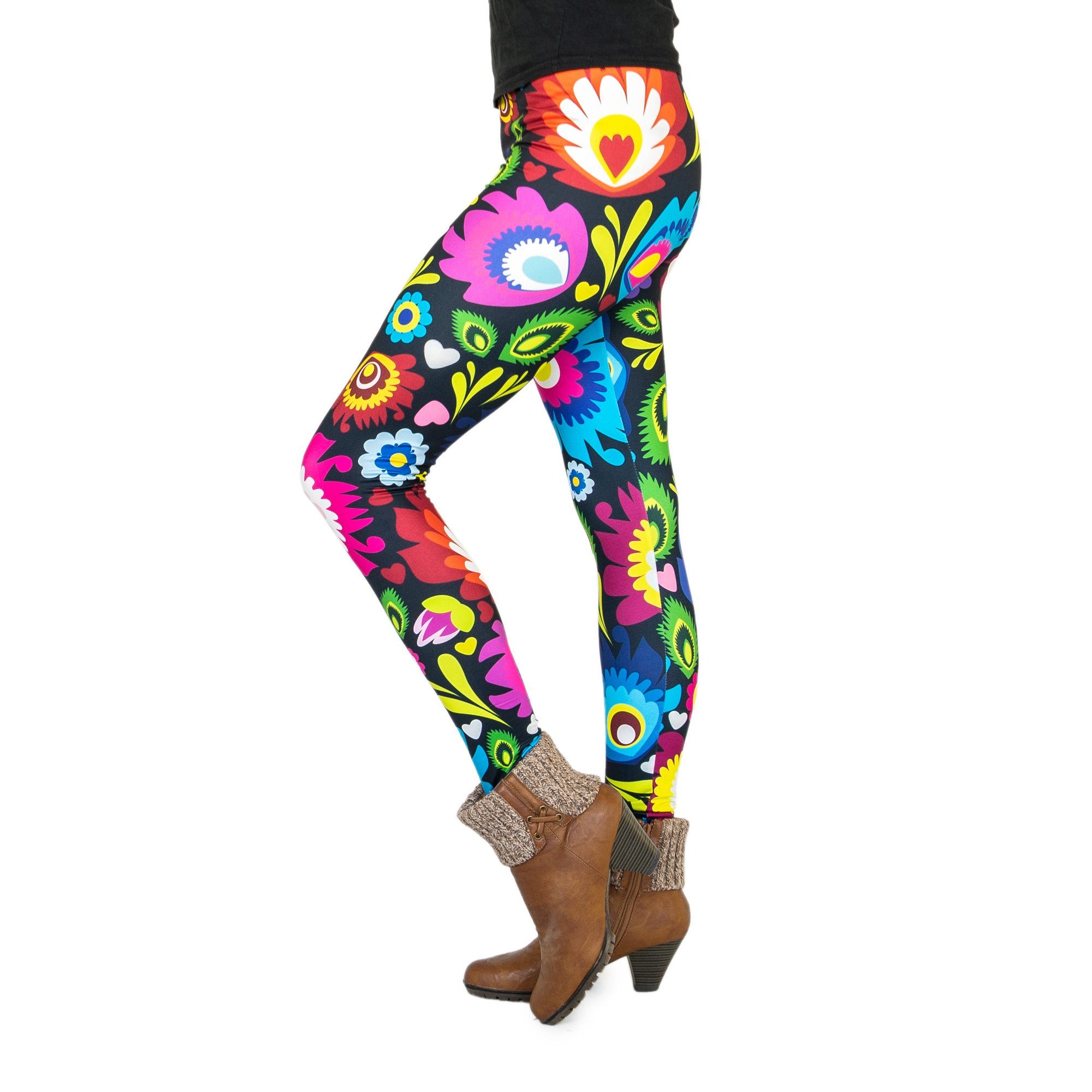 cosey Leggings Flower Line Leggings (Einheitsgröße) – Bild 2 von 5