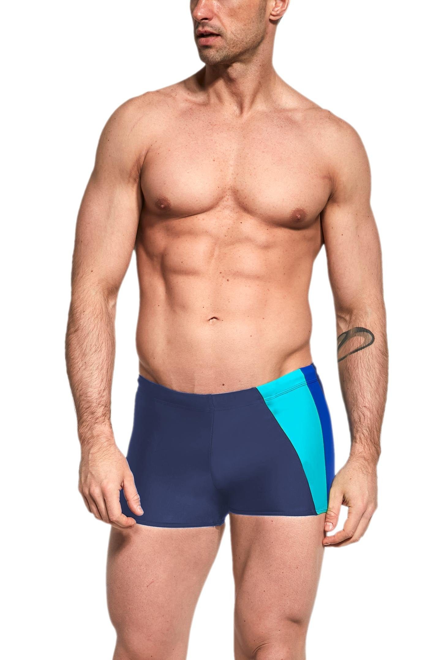 Aquarti Badehose Aquarti Herren Badehose Kurz mit Seitlichem Streifen günstig online kaufen