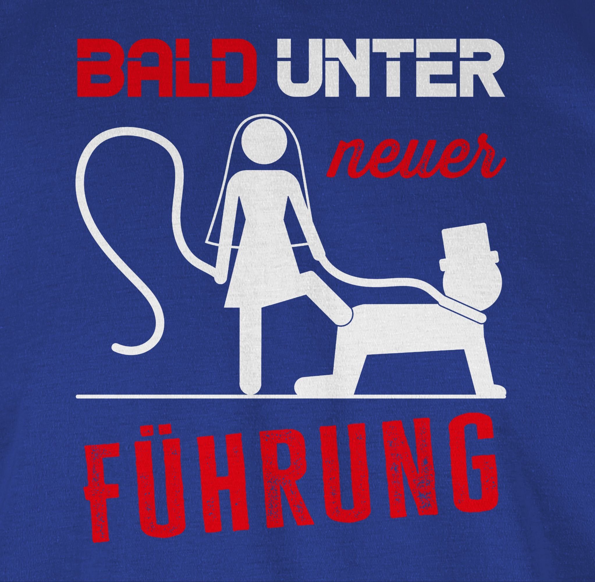 T-Shirt neuer Bald Royalblau Männer Shirtracer Führung 02 JGA unter