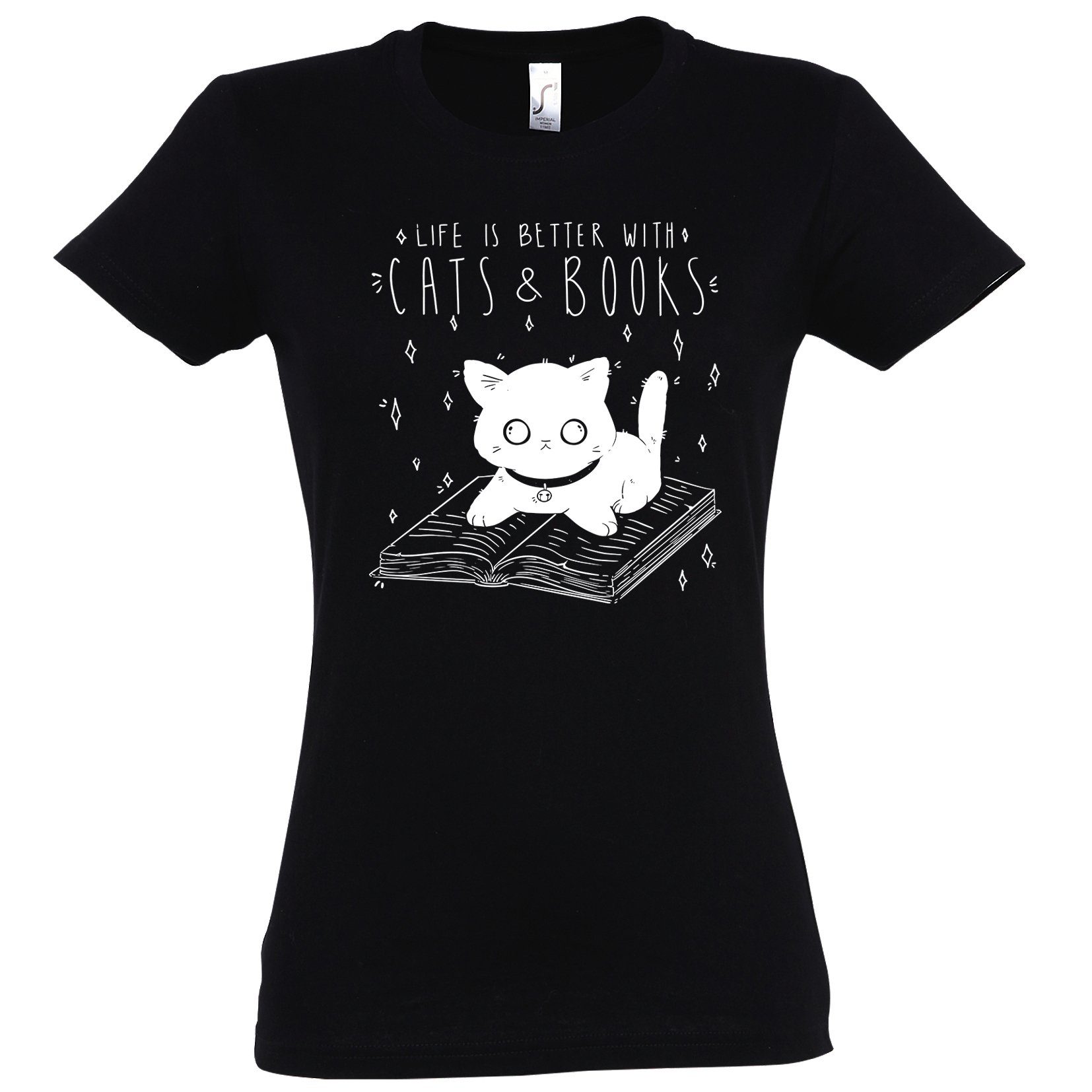 Youth Designz T-Shirt Cats & Books günstig online kaufen
