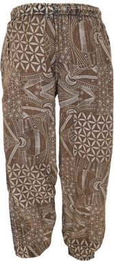 Guru-Shop Relaxhose Stonewash Yogahose, Unisex Baumwoll-Goa-Hose.. Retro, Ethno Style, alternative Bekleidung