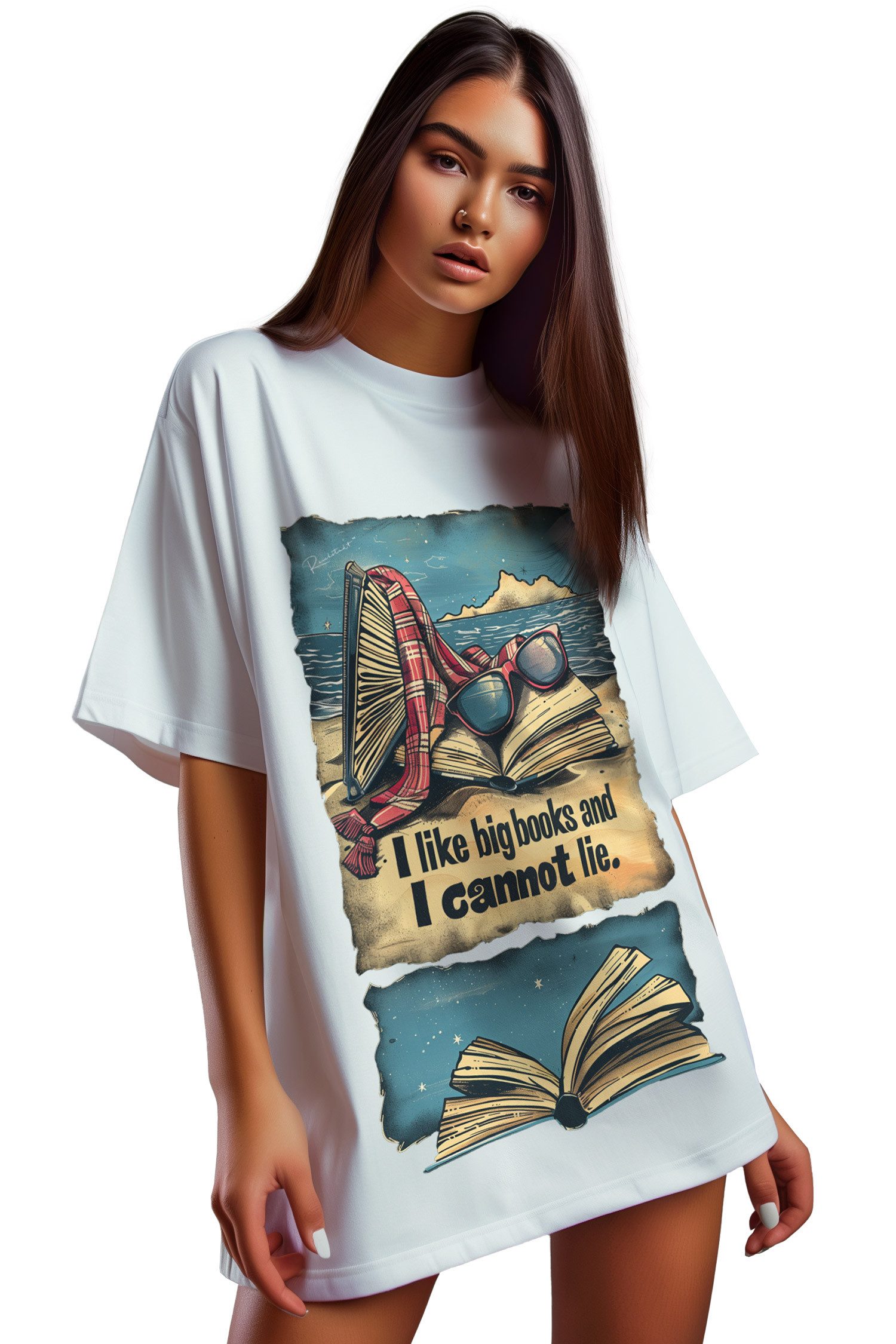 Reichstadt Print-Shirt Damen Oversized Kurzarmshirt 24RSW057 Verschiedene trendige und stilvolle Prints