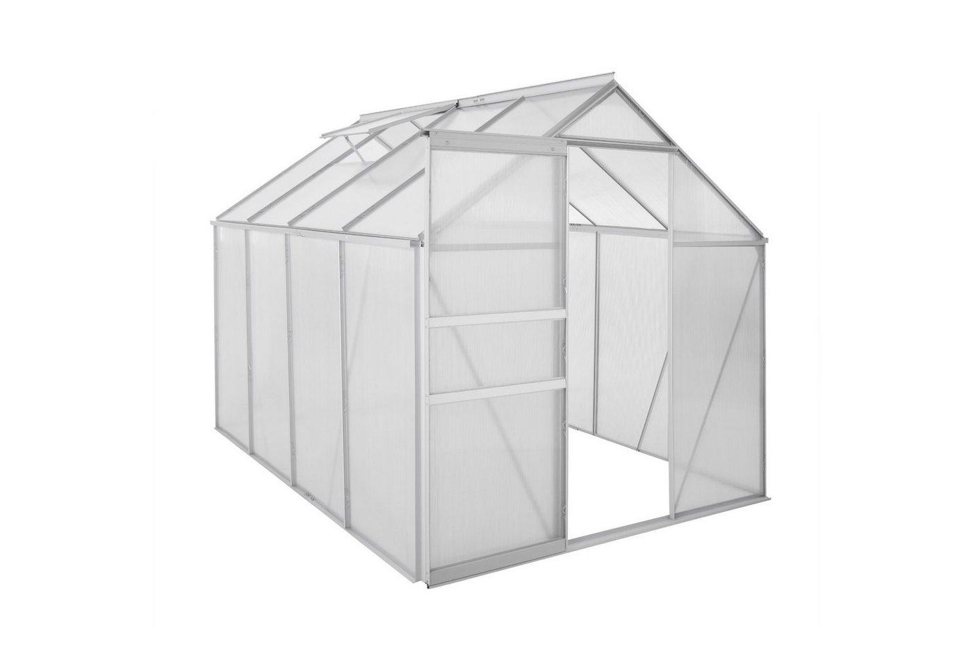 Zelsius Gewächshaus Aluminium Gewächshaus 250 x 190 cm, 4 mm Platten, 4,75m², BxTxH: 190 x 250 x 195 cm weiß | Rabatt: 29% Zelsius Gewächshaus Aluminium Gewächshaus 250 x 190 cm, 4 mm Platten, 4,75m², BxTxH: 190 x 250 x 195 cm weiß | Rabatt: 29%