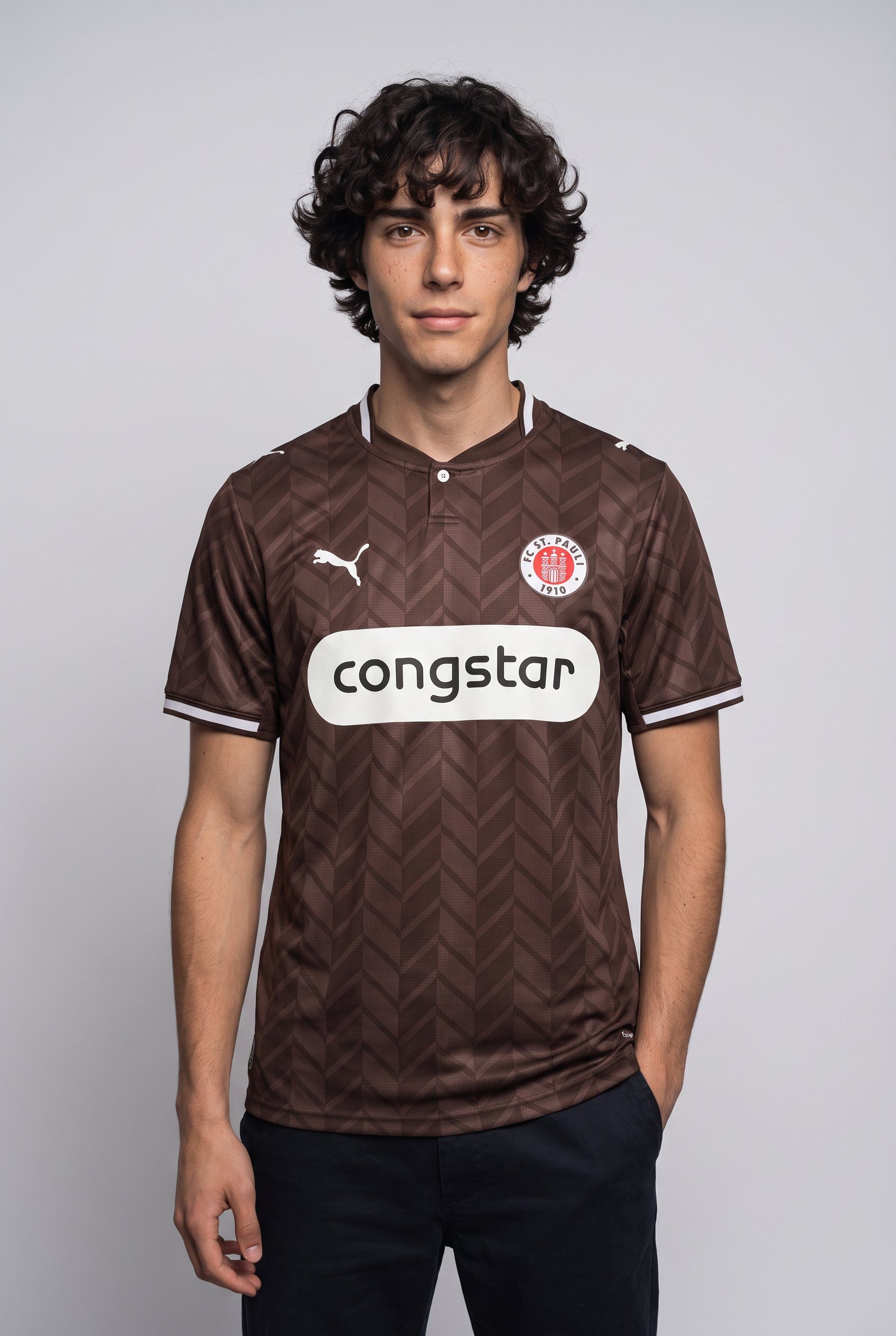PUMA Fußballtrikot FCSP HOME JERSEY REPLICA mit Rundhalsausschnitt, Kurzarm, atmungsaktiv