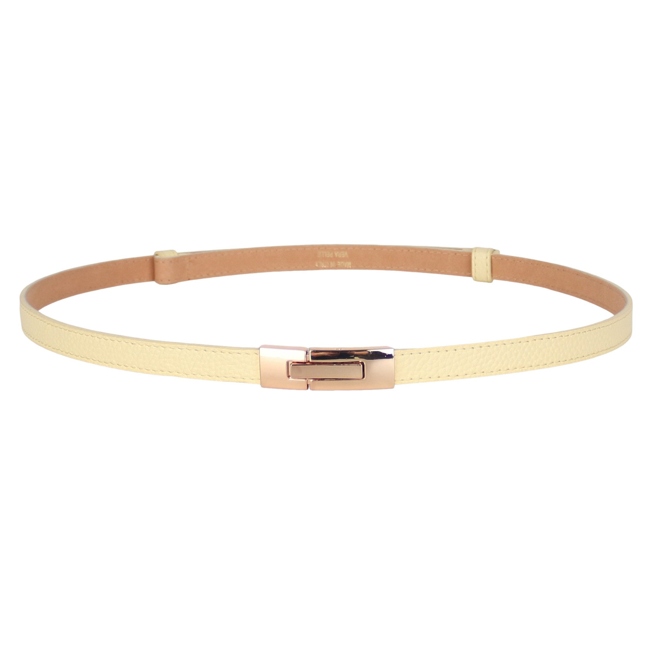 MIRROSI Ledergürtel Damen Gürtel Echtleder, Made in Italy, 18mm breit (Passt fast zu jeder Hosenschlaufe) Einheitsgröße (Geeignet für einen Hüftumfang von ca. 55 bis 100 cm)