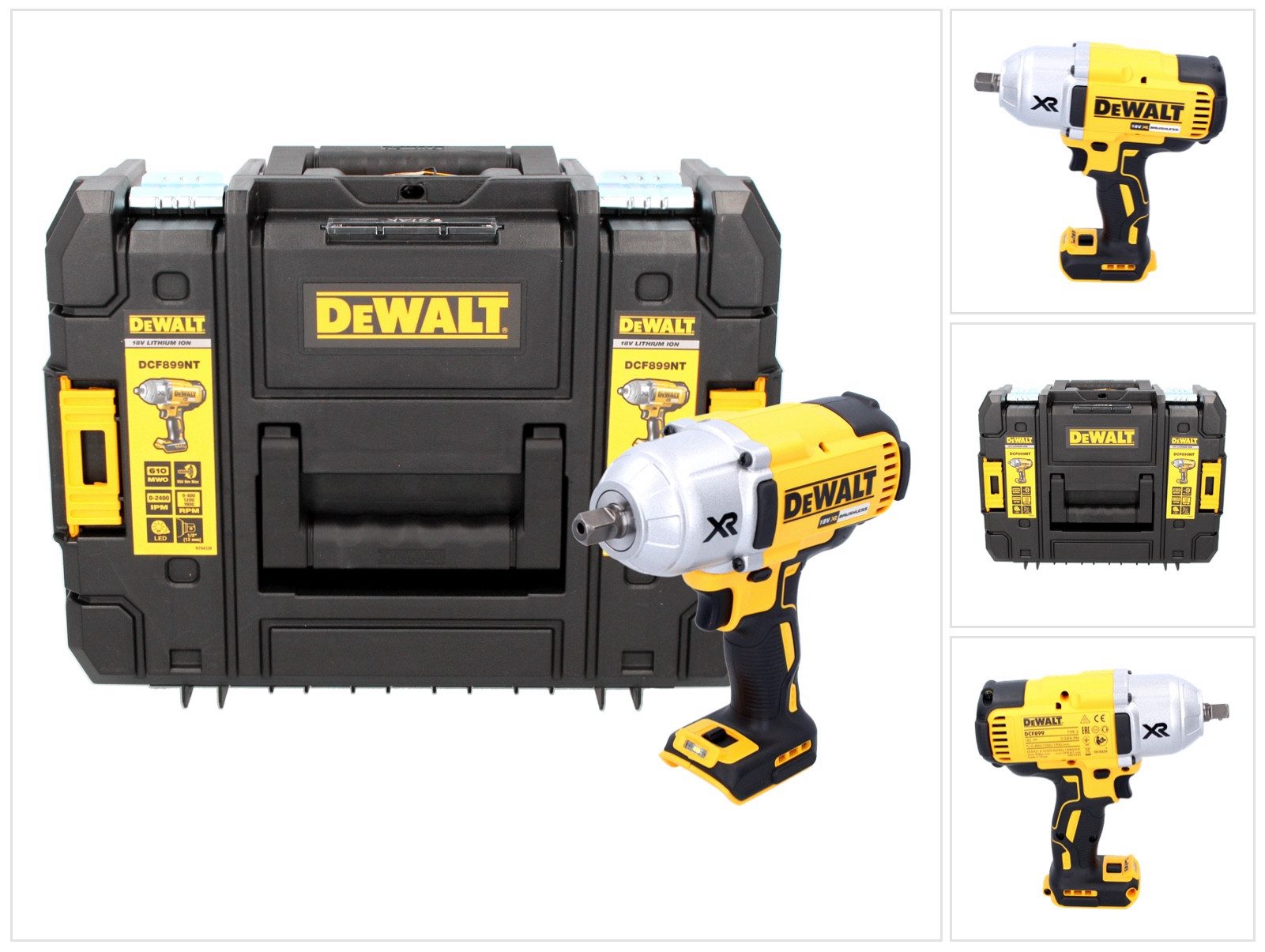 DeWalt Akku-Schlagschrauber DCF 899 NT Akku Schlagschrauber 18 V 950 Nm Brushless Solo + TSTAK -