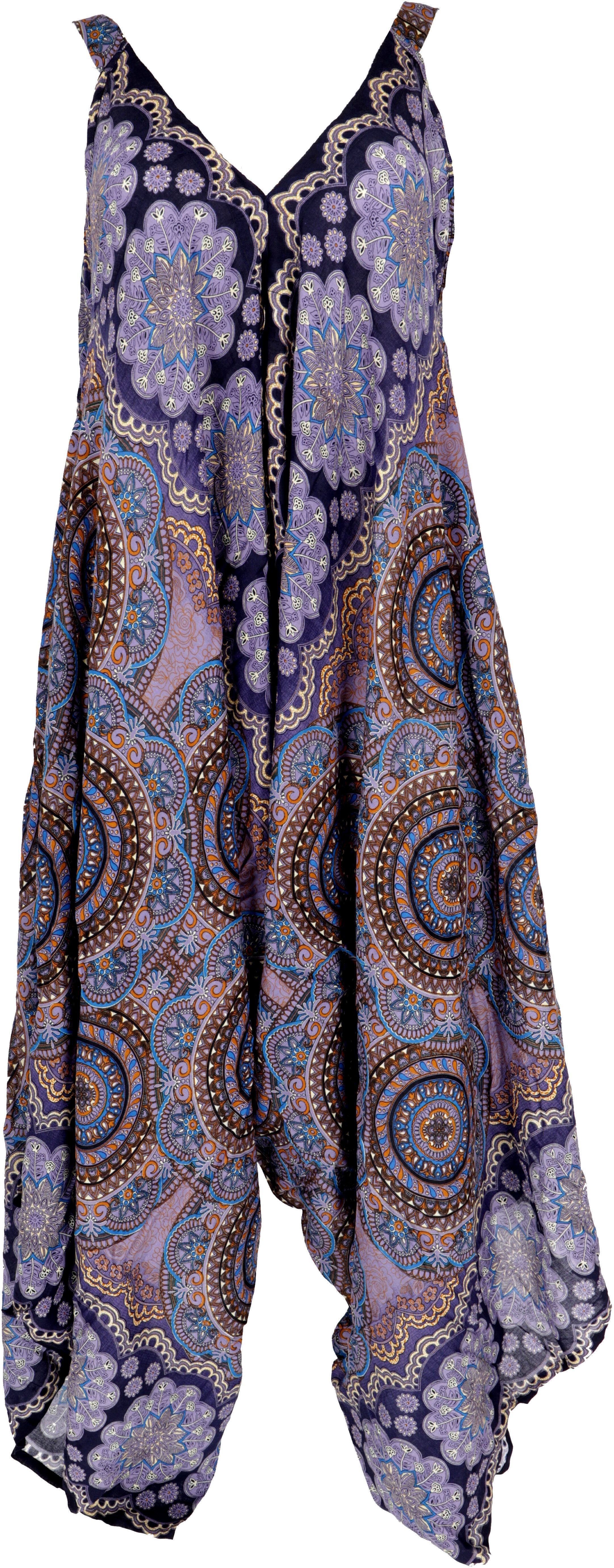 Guru-Shop Relaxhose Boho Jumpsuit, Mandala Sommer Overall, oversize.. alternative Bekleidung