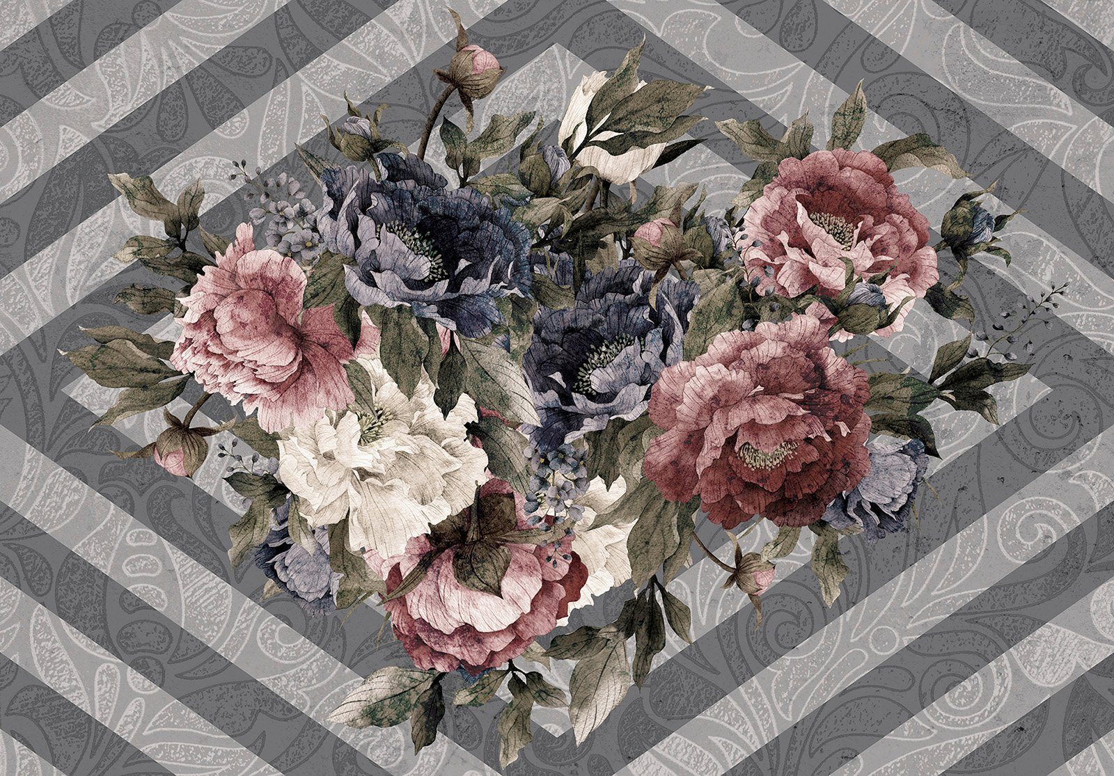 KPH Shining Flowers 36 Fotos 10x15 sort Minialbum softcover