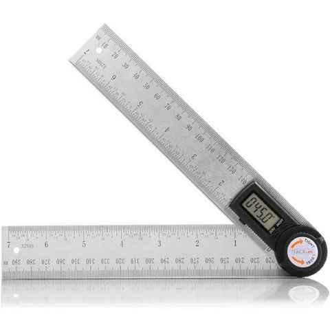TACKLIFE Winkelmesser, 2 in 1 Digital Lineal 400mm Winkellineal Winkelmessung