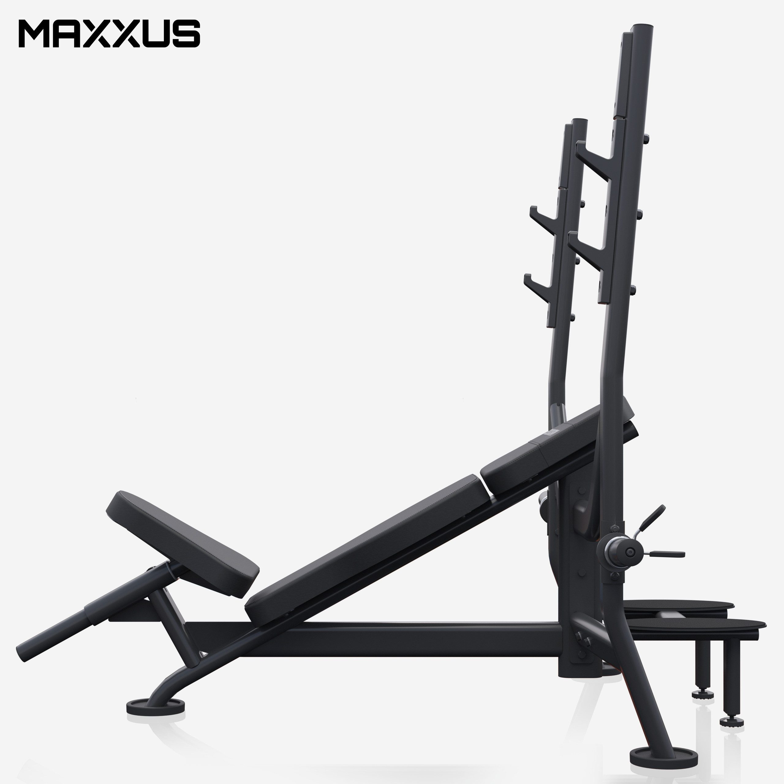 MAXXUS Hantelbank Schrägbank mit Ablage PRO, (1-tlg)