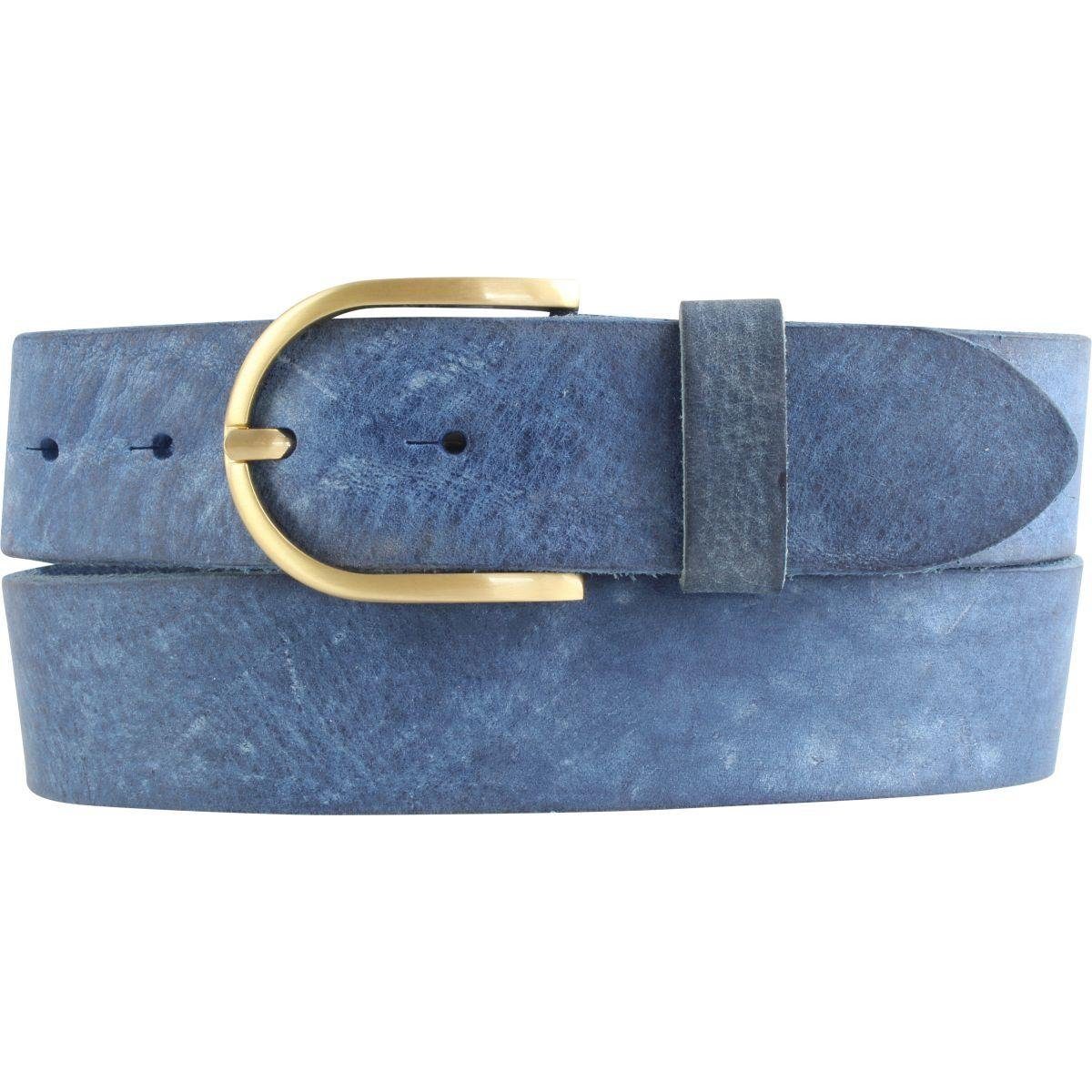 BELTINGER Ledergürtel Damen-Gürtel aus weichem Vollrindleder Vintage-Look 4 cm - Jeans-Gürte (1-St)