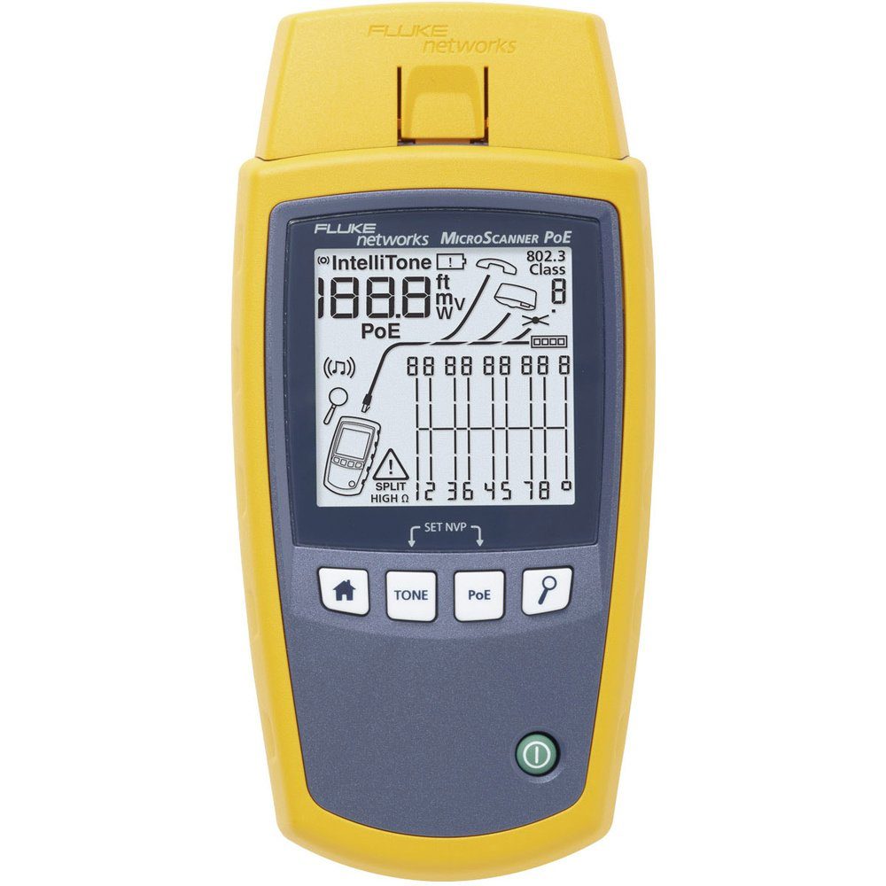 Kabelzubehör Kabelmessgerät 5018508 Fluke Networks MS-POE Audio/Video, Netzwerk, T
