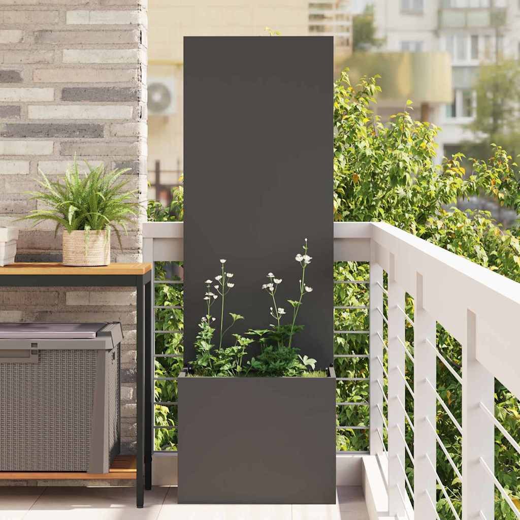 vidaXL Wandbild Garten Sichtschutz-Leinwand Schwarz 50 x 32 x 150 cm, (1 St)