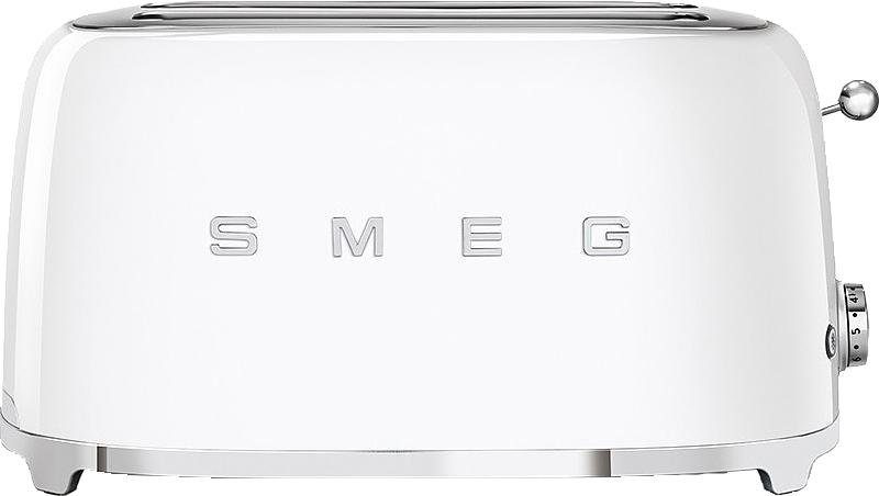 Smeg Toaster TSF02WHEU, 2 lange Schlitze, für 4 Scheiben, 1500 W