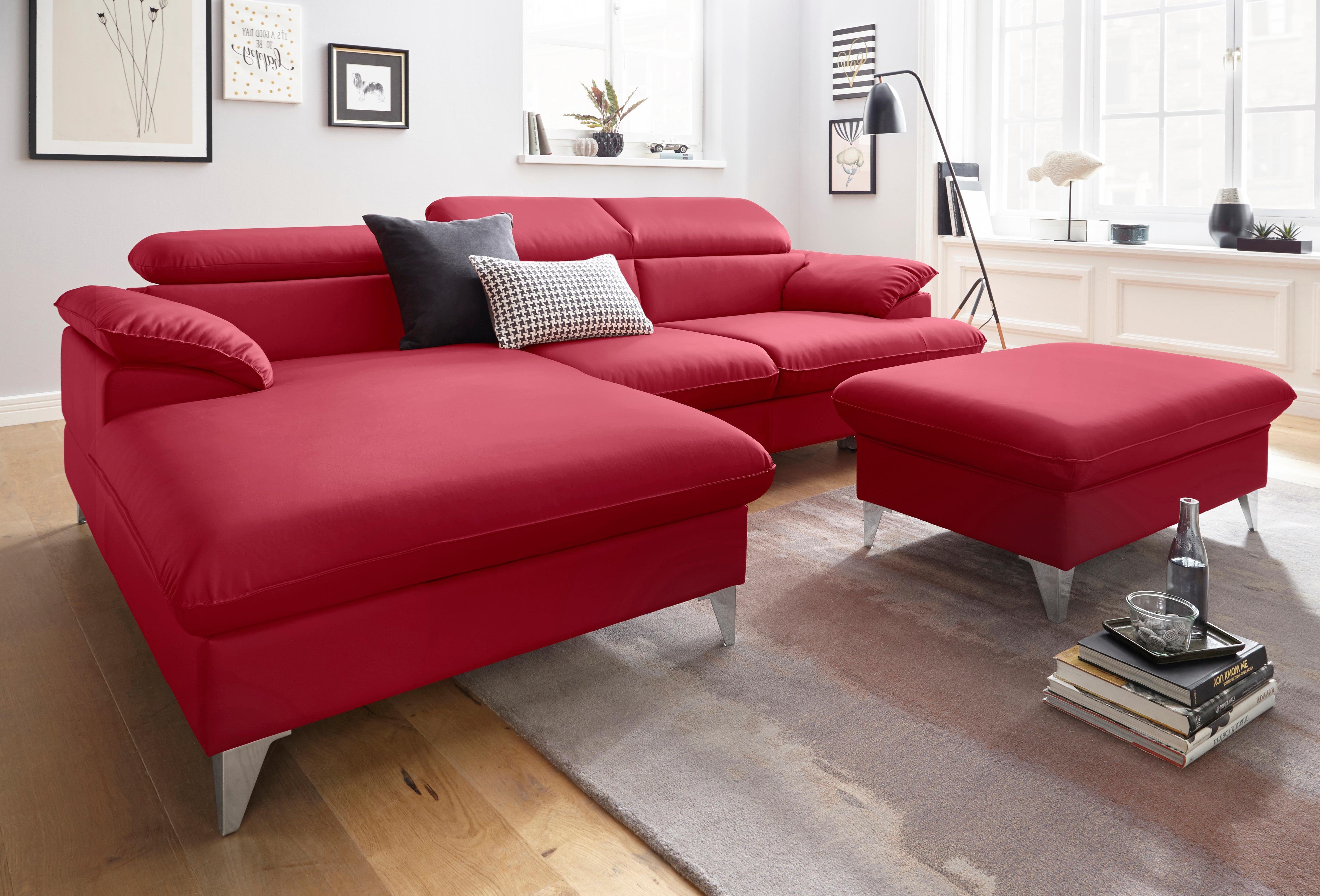 COTTA Ecksofa Caluso L-Form, mit Kopfteilverstellung, günstig online kaufen