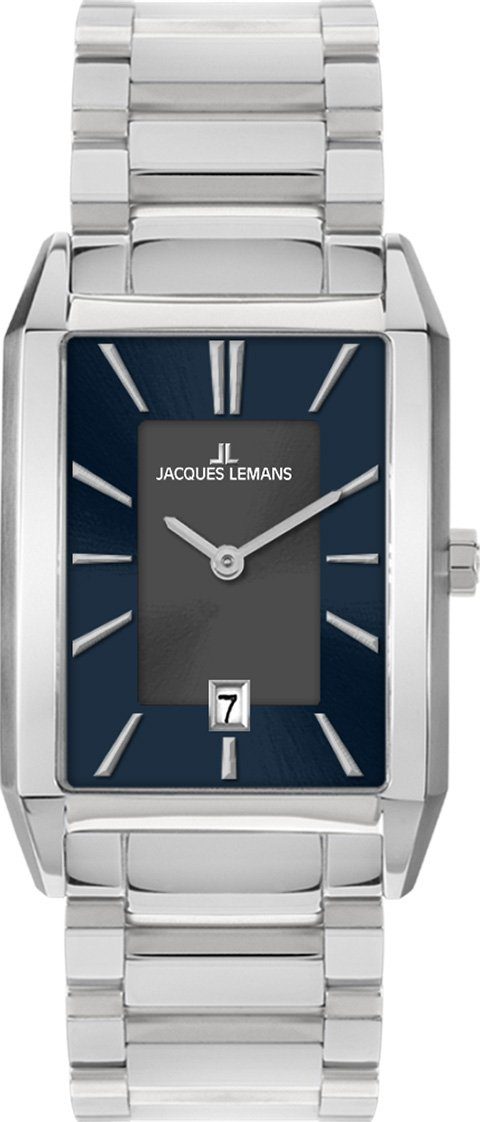 Jacques Lemans Quarzuhr 1-2160J, Armbanduhr, Herrenuhr, Datum