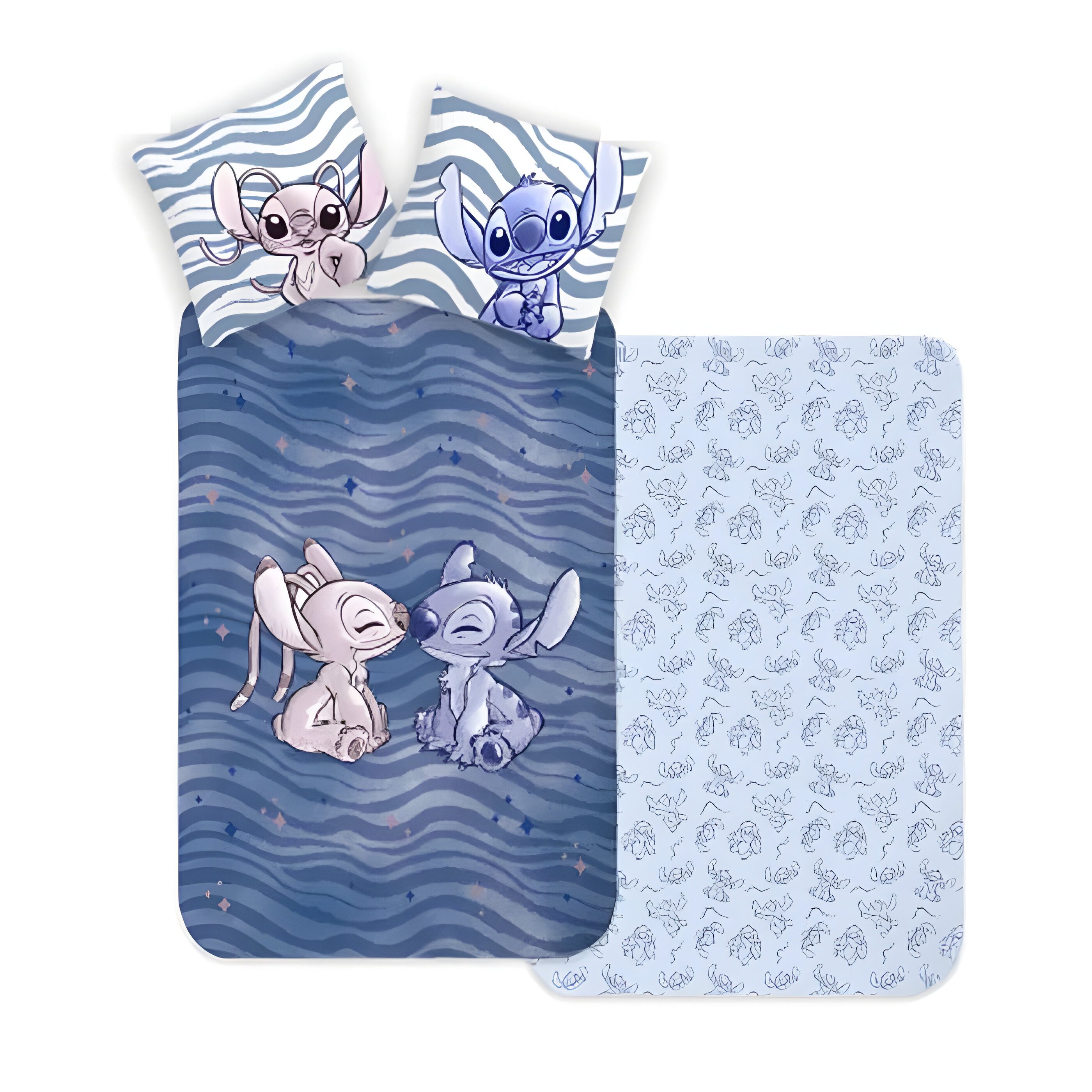 Babybettwäsche Disney Lilo und Stitch Baby Bettwäsche 2tlg Set 100x135 40x60 cm