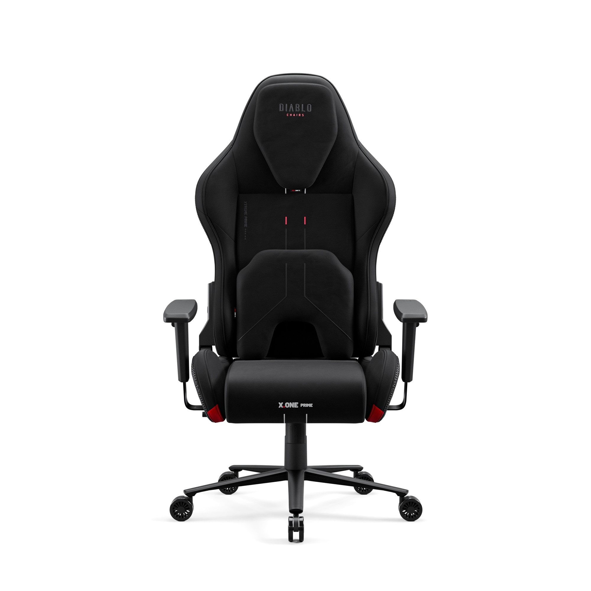 DIABLO CHAIRS Gaming-Stuhl X.One Prime Stoff ergonomisch Metallbasis 140kg CoolComfort (Magnetische Kopfstütze, Höhenverstellbare Armlehnen, Kühlender Sitz), Ko – Bild 2 von 5