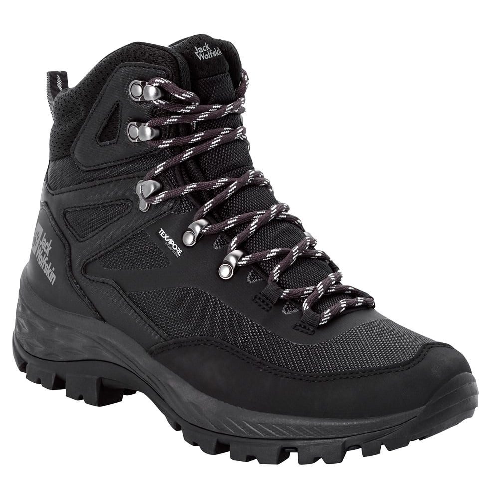 Rebellion Guide Texapore Mid (100% PFC-frei,wasserdicht) schwarz Wanderschuh
