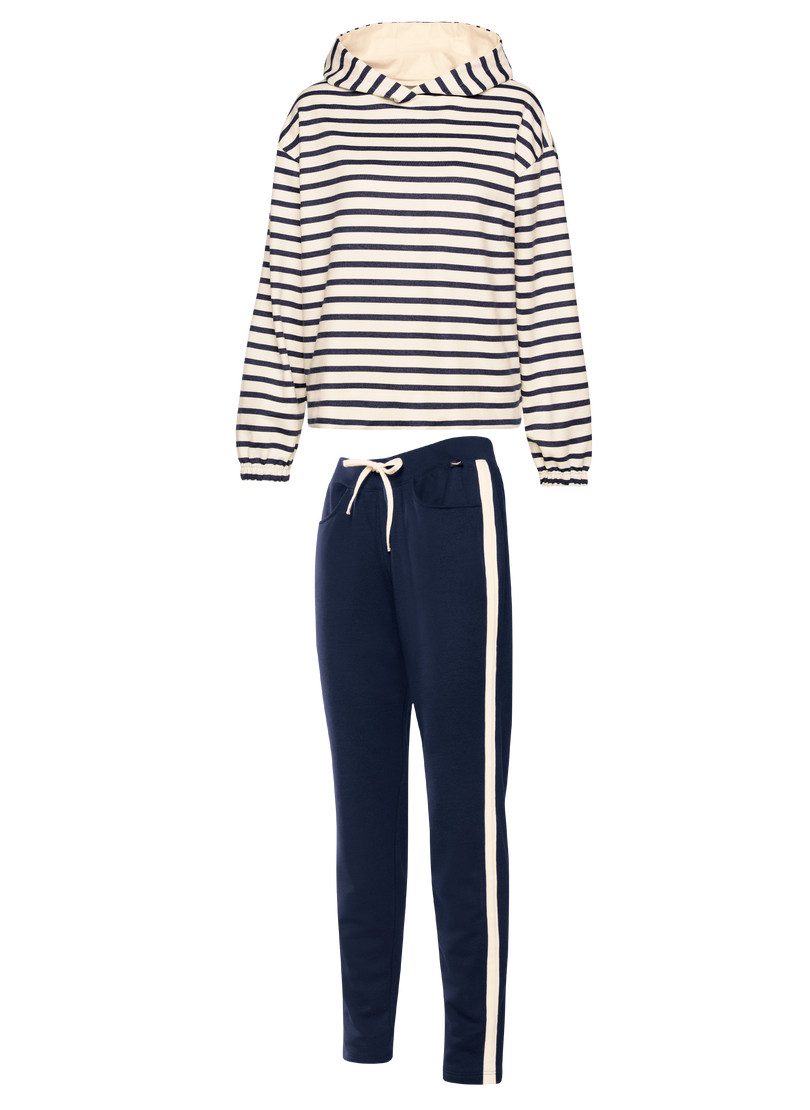 Trigema Freizeitanzug TRIGEMA Jogginganzug in zweifarbigem Design (1-tlg) günstig online kaufen