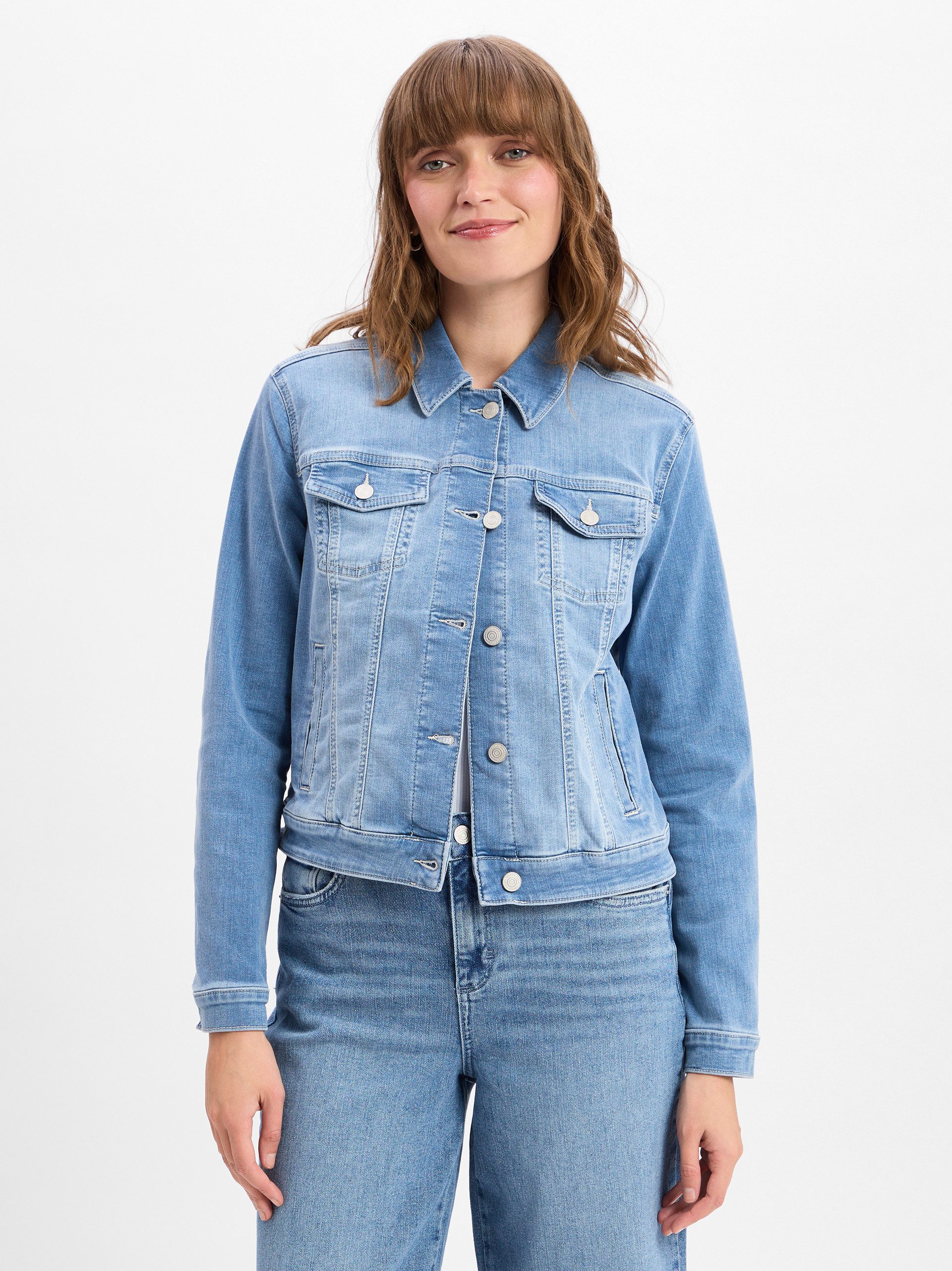 comma Jeansjacke, Umlegekragen
