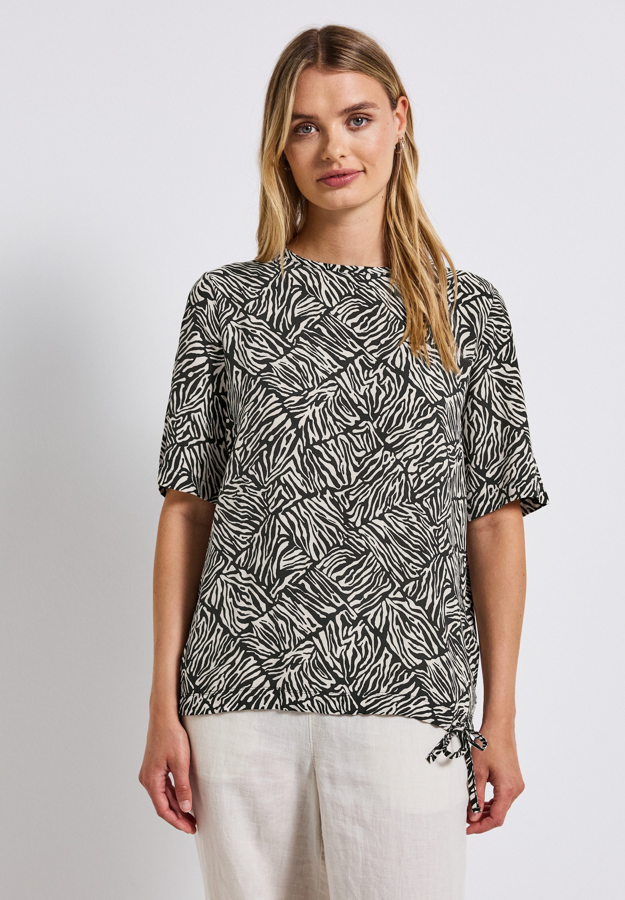 STREET ONE T-Shirt mit allover Print günstig online kaufen