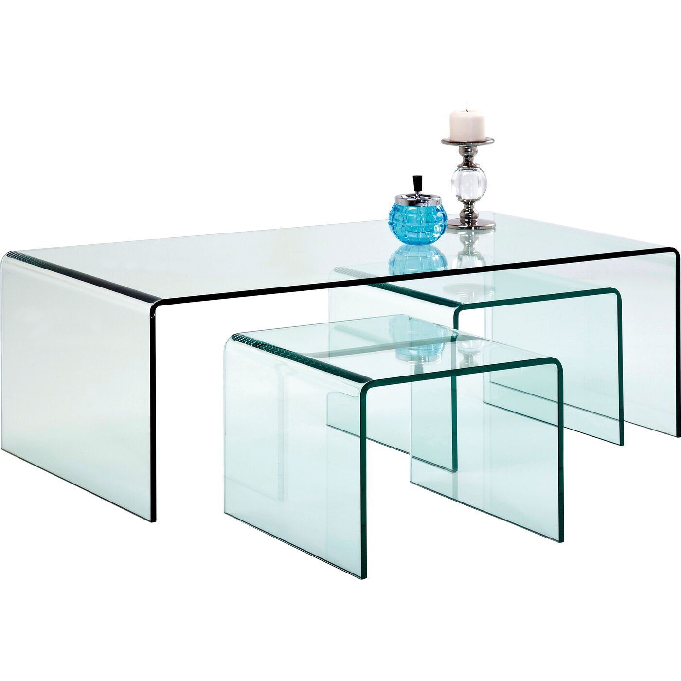 KARE Couchtisch Clear Set) (3er