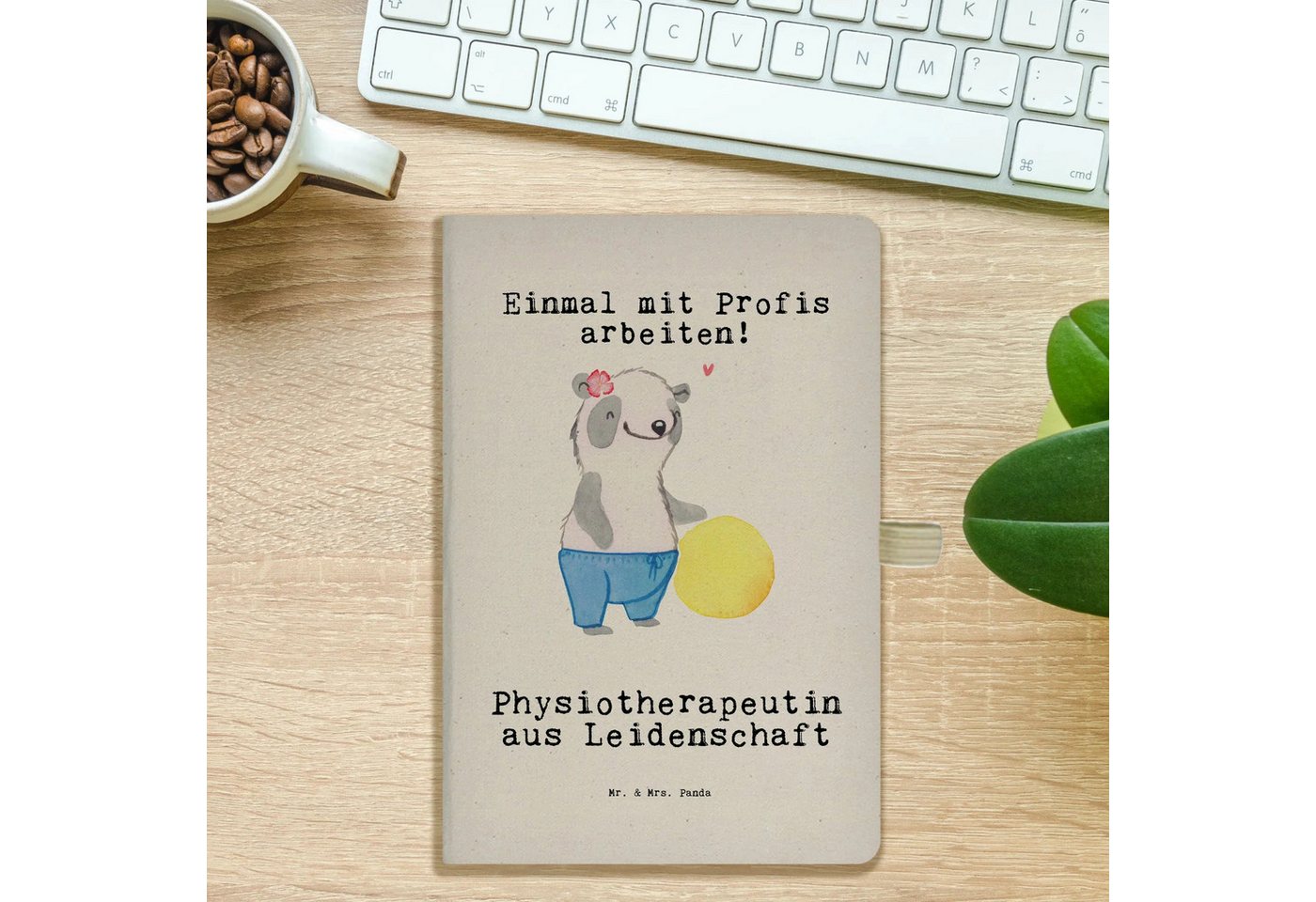 Thumbnail - Mr. & Mrs. Panda Notizbuch Physiotherapeutin Leidenschaft - Transparent - Geschenk, Mitarbeiter, Mr. & Mrs. Panda, Umwel...