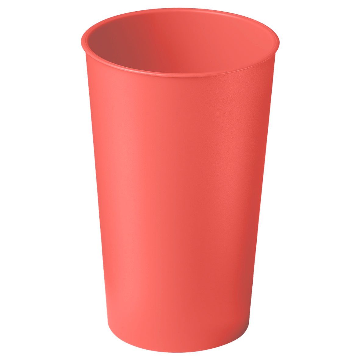 mehrweg.pro Mehrwegbecher Trinkbecher "Colour" 0,4 l, Kunststoff, (Sparset, 1-tlg., 1) pastell-rot | Dosen