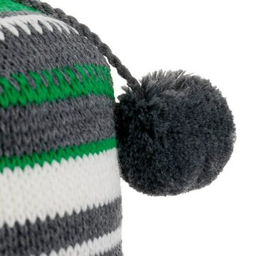 Eisbär Bommelmütze (1-St) Strickmütze mit Futter, Made in Austria